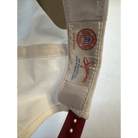 VINTAGE Arkansas Razorbacks Hat Cap Snap Back Signatures, One Size Mens 80s NWOT - Picture 5 of 7